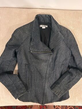 Helmut Lang Asymmetrical Zip Moto Jacket - Small